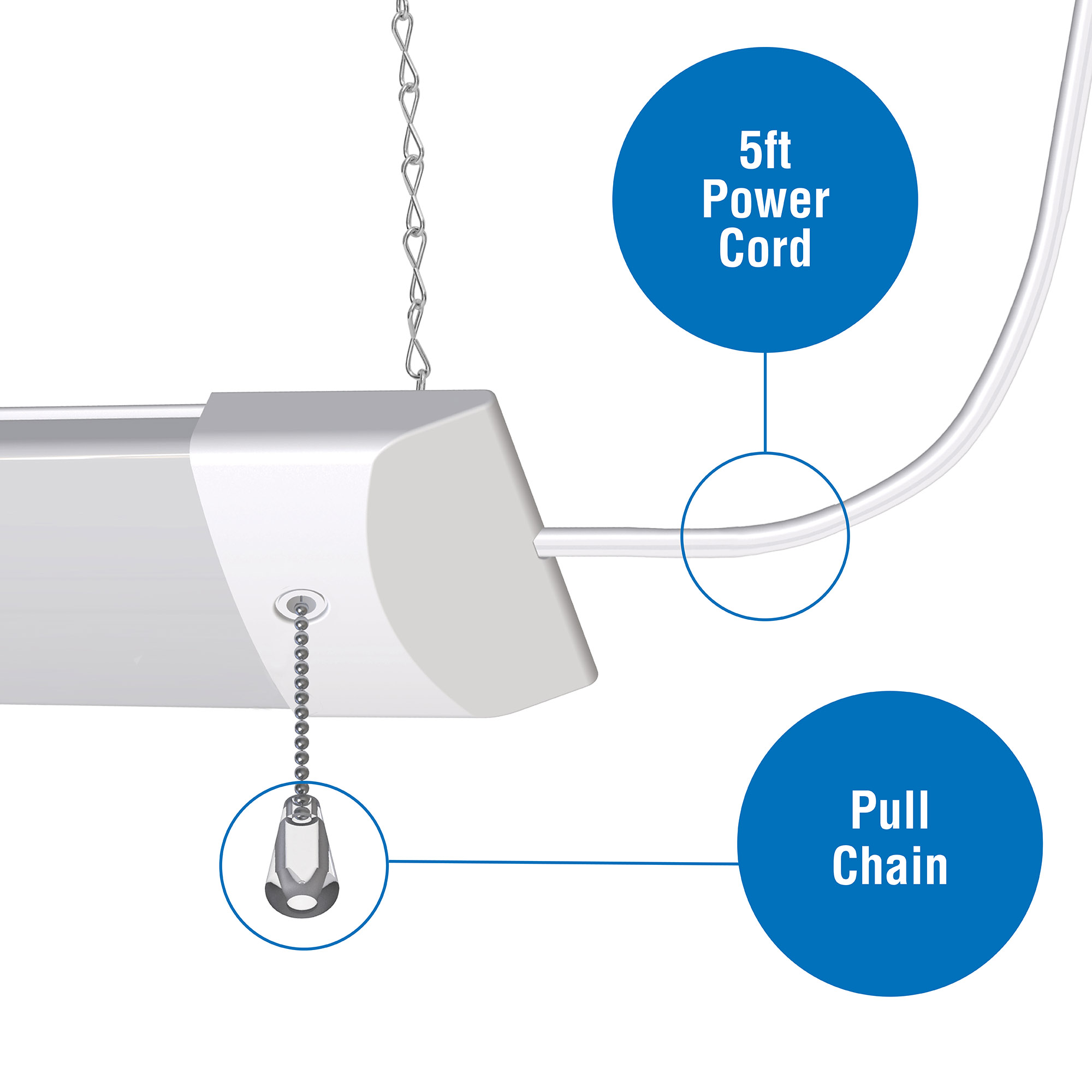 Hyper Tough 3200-Lumen 4 ft Slim LED Shop Light photo 6
