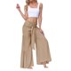 thumbnail image 1 of SAYOO Pantalones de Pierna Ancha para Mujer, Casual, Sueltos, de Color sólido, Cintura Fruncida, Vendaje, Cintura Elástica, Pantalones Femeninos SAYOO  Moda, 1 of 5