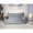 Gray, variant on Newest Oversized 2-Seater Velvet Bean Bag Chair with Armrests, taupe Large Lounger for Living Room & Bedroom