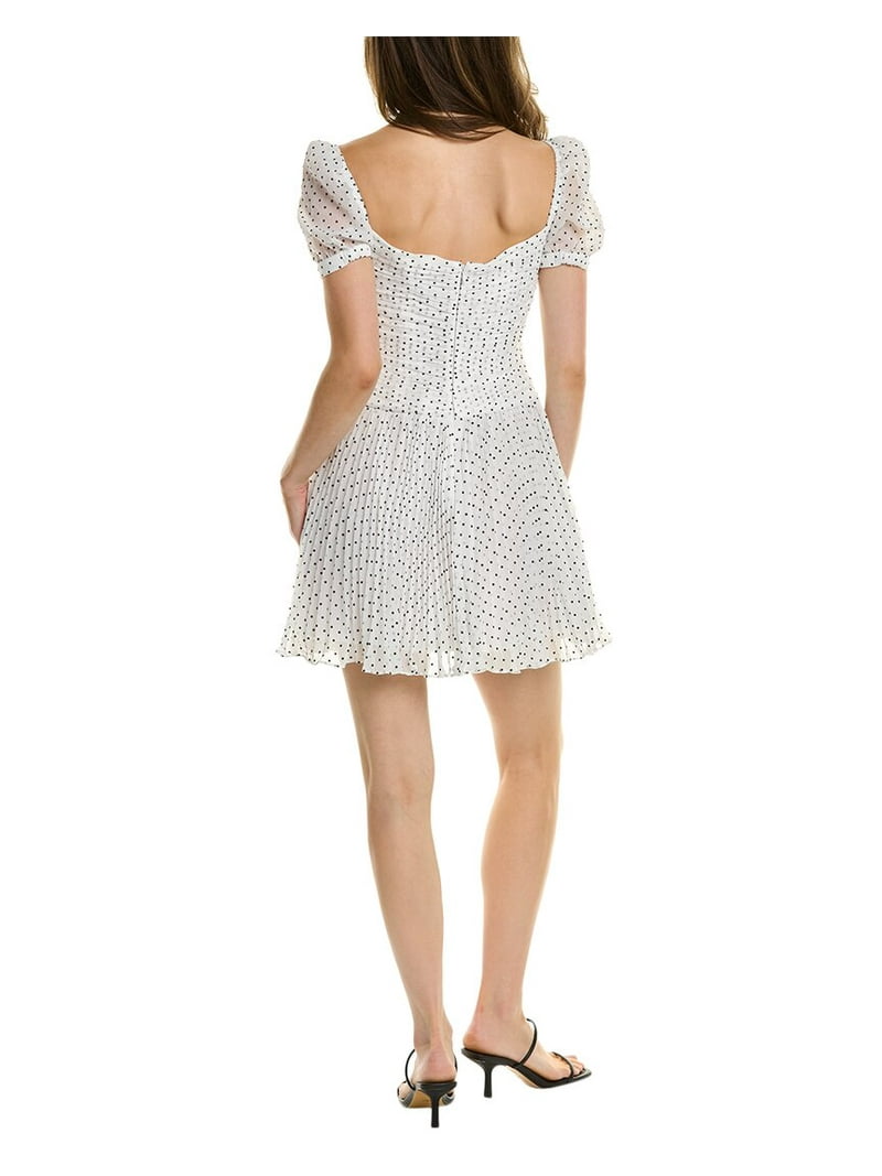 Self Portrait womens Self-Portrait Polka Dot Mini Dress, UK 6/US 2