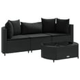 thumbnail image 3 of vidaXL Patio Sofa Set with Cushions Lounge Setting Outdoor Furniture Poly Rattan, 3 of 113