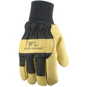 Insulated Grain Pigskin Lined Leather Palm Gloves for Men, XXL
