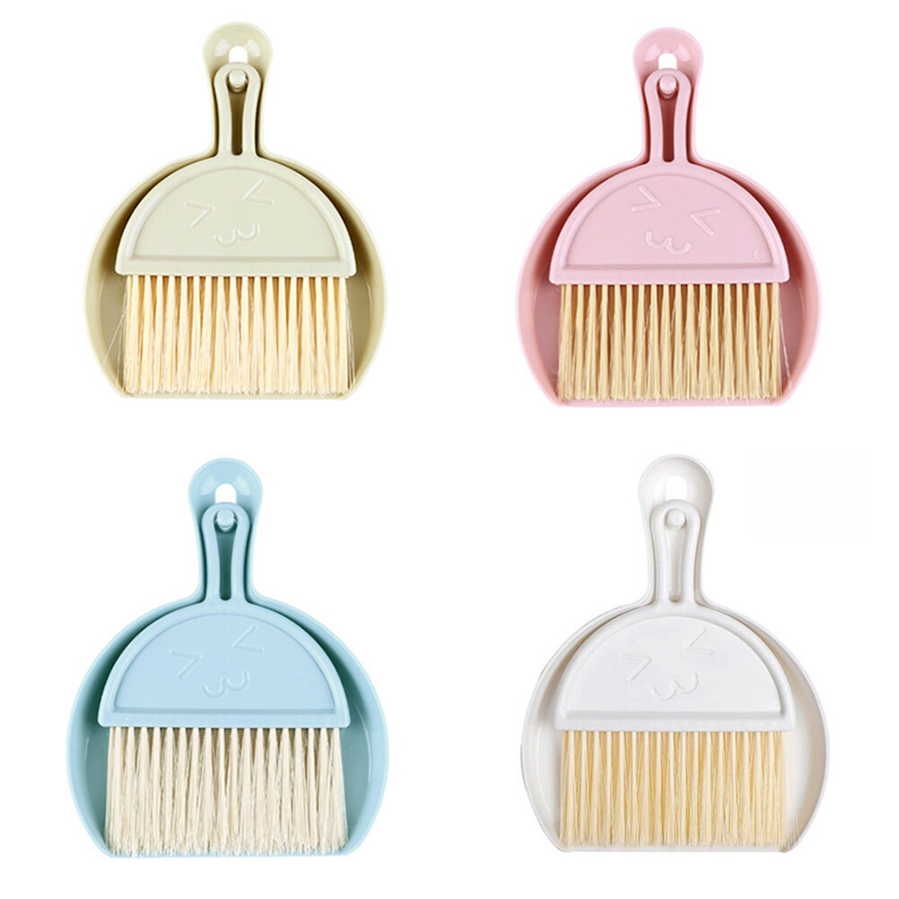 4 Sets of Mini Dust Brush Household Dustpan Set Multifunction Dust Pan