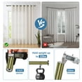 thumbnail image 5 of Urbanest Bouton Manhattan 1" 3/4" Double Drapery Curtain Window Rod Set - 48" to 84", Antique Brass, 5 of 6