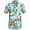 Light Blue, variant on Mens Santa Claus Party Tropical Ugly Hawaiian Christmas Shirts