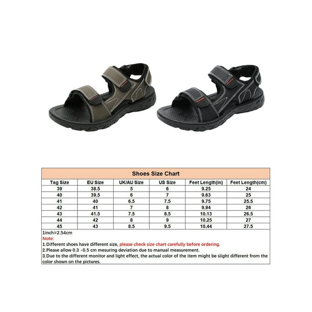 Woobling Mens Water Shoes Ankle Strap Fisherman Sandal Summer Sport Sandals  Hook And Loop Men Comfort Beach Khaki 9.5 