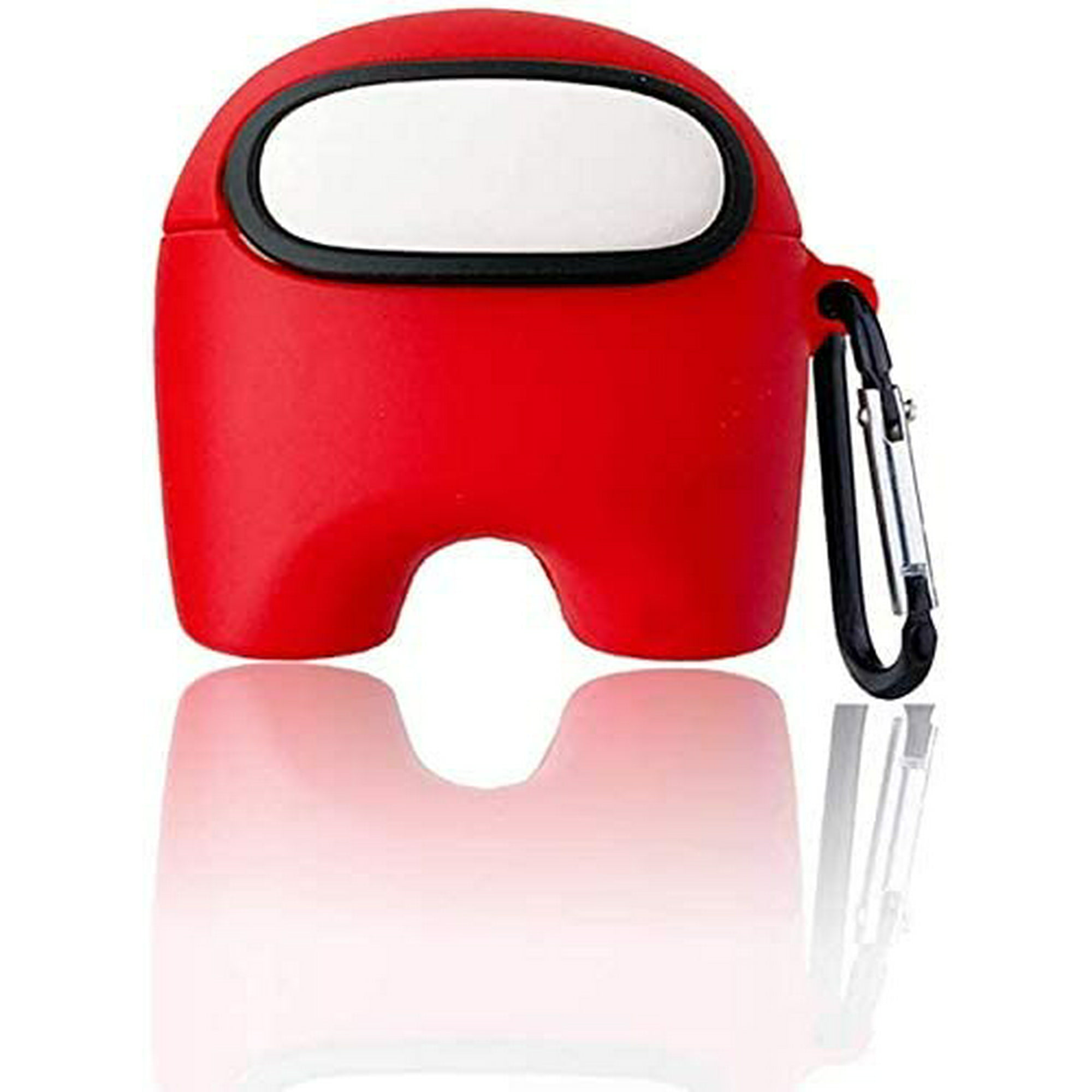 Among US AirPods Case Protective Cover,Fully Protected Shockproof Cute Case Cover with Keychain Clip Carabiner and Neck Running Strap,Compatible