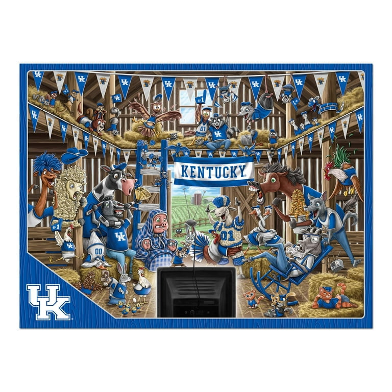 Kentucky Wildcats 500 Piece Barnyard Fans Puzzle Celebrate Sports