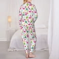 thumbnail image 6 of Goofa Cute Flamingo Printed Women’s 2 Piece Pajama Set Super,Pajamas Women's Long Sleeve Sleepwear Soft Button Down Loungewear Pjs Lounge Set Nightwear-XX-Large, 6 of 9