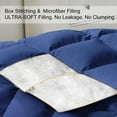 thumbnail image 5 of VOUA All Season Hypoallergenic Down Alternative Microfiber Comforter, King, Navy, 5 of 7