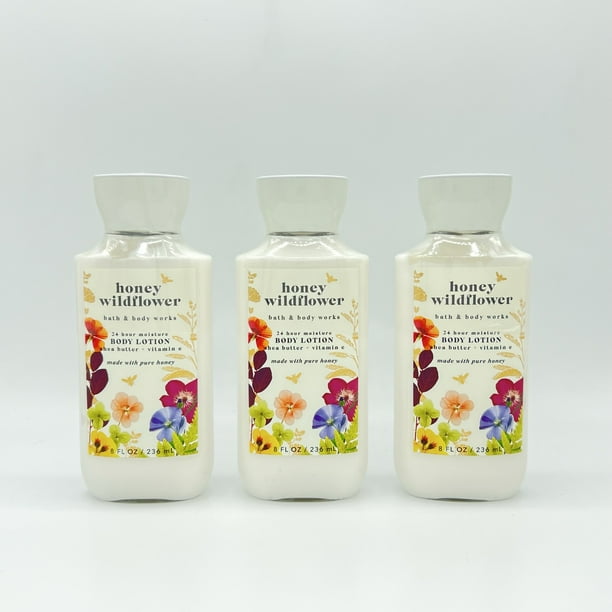 Bath & Body Works Honey Wildflower 8oz Body Lotion 3Pack