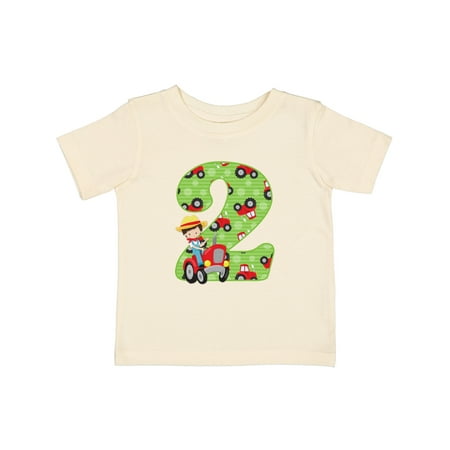 

Inktastic Tractor Boy 2nd Birthday Gift Baby Boy T-Shirt