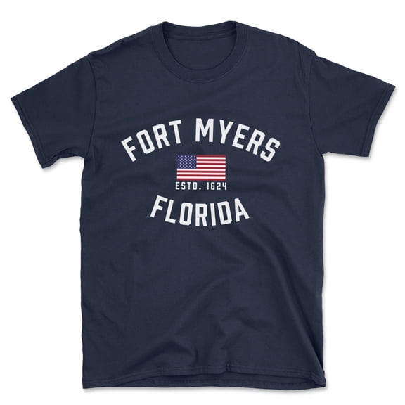 Fort Myers Florida Patriot Men's Cotton T-Shirt
