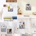 thumbnail image 2 of SWAEAZR 2 Pack Small Wall Hanging Organizer Bag, Hanging Storage Basket with Pockets, Wall Organizer Waterproof Bin for Kitchen, Bathroom, Bedroom, Office, Courtyard, RV Camper, 2 of 7