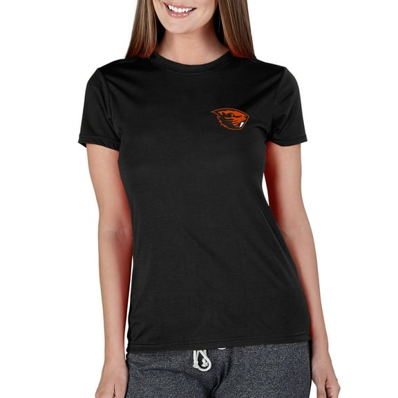 Women's Concepts Sport Black Oregon State Beavers Marathon Knit Top