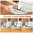 thumbnail image 4 of Ksports Mini Elliptical Machine with Seat, 3-Level Incline, & LED Display, White, 4 of 8