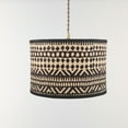 thumbnail image 2 of Miangastore Drum Lampshade Assorted Color Bamboo 1Pcs 11.8X11.8X7.9In, 2 of 8