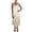 Green, variant on DANIELLE BERNSTEIN Womens Green Sheer Slitted Sleeveless V Neck Full-Length Fit   Flare Dress 6