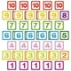 thumbnail image 1 of Juegos de Pegatinas de Número PVC Mediano Multicolor VentDepot para Niños, 1 of 4