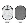 thumbnail image 2 of Pofeuu Household Appliances Print Silicone Pot Mat Mitten With Hanging Loop Heat Resistant Oven Mitts Non-Slip Bbq Baking Smoking Potholders, 2 of 7