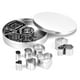 thumbnail image 1 of Cortador de galletas de metal, cortador de galletas de 24 piezas, moldes cortadores de fondant inoxidable, cortador de moldes para hornear, mejore su experiencia, 1 of 8