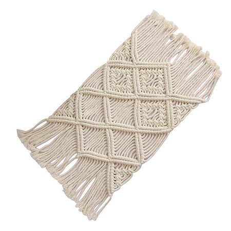 

Hand-Knitted Table Cloth Placemats Woven Dinning Mats With Tassel