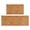 Rooster and Farm Orange Pattern, variant on Rooster and Text Brown Pattern Anti Fatigue Kitchen Rugs Set Of 2, Non Slip Washable Decorative Floor Mats for Kitchen Sink Laundry, 17"x30" and 17"x47"