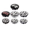 thumbnail image 4 of 56MM/65MM/66MM Car Wheel Hub Center Caps Rims Covers Auto Accessories for VW R Line R32 Passat Polo Jetta MK4 TSI 6N0 601171-VW-56MM, 4 of 6