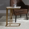 thumbnail image 3 of Teamson Home Side Table Marble Effect Wooden Modern Living Room Marmo, 3 of 6