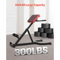 thumbnail image 3 of VEVOR Roman Chair Back Extension Hyperextension Bench Multi-Function Adjustable Gym, 3 of 7