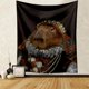 thumbnail image 1 of Capybara Club pintura de pared divertida, tapiz de Humor Capybara, tamaño grande, tapices, sala de estar, decoración del hogar, 1 of 4