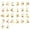 02.Gold, variant on [Clearance]Projection Necklace Cool Platinum Plated Link 100 Languages I Love You Locket Pendant Couple Women Girlfriend Gift with Letter O
