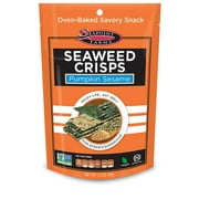Seapoint Farms Seaweed Crisps, Pumpkin Sesame, Vegan, Gluten-Free, Kosher, and Non-GMO, Healthy Snack, 1.2 oz. Bag, (Pack of 12)