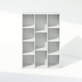 thumbnail image 3 of Furinno Reed 11-Cube Reversible Open Shelf Multipurpose Bookcase, Storage Organizer, White, 3 of 7