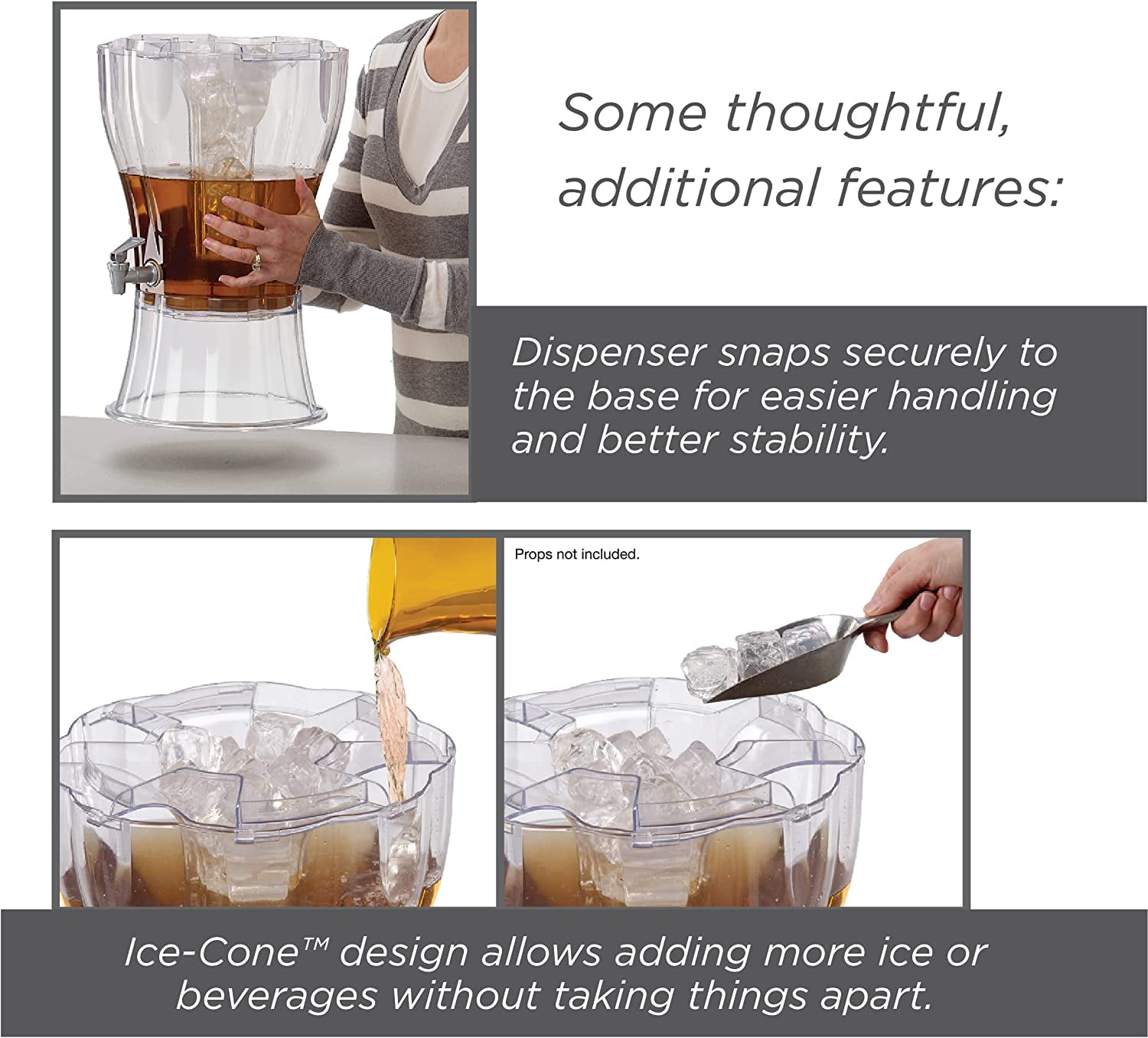 Buddeez Beverage Dispenser with Ice Cone Insert (3.5 gal.) - Sam's Club