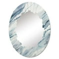 thumbnail image 2 of DESIGN ART Designart "Blue Whirlwind I" Abstract Shapes Modern Wall Mirror 24in.x36in., 2 of 4