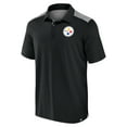 thumbnail image 2 of Men's Fanatics Black Pittsburgh Steelers Long Shot Polo, 2 of 3