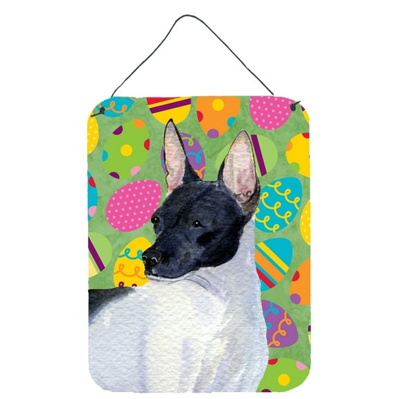 Rat Terrier Easter Eggtravaganza Wall or Door Hanging Prints