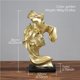 thumbnail image 2 of Estatuilla De Resina De 26Cm/10,22 Pulgadas, Decoración Artesanal, Resina Dorada, Pareja Besándose, Amante, Estatuilla Creativa, Regalo De San Valentín, Estatua De Arte De Escritorio Vogacara HA019776-00, 2 of 7
