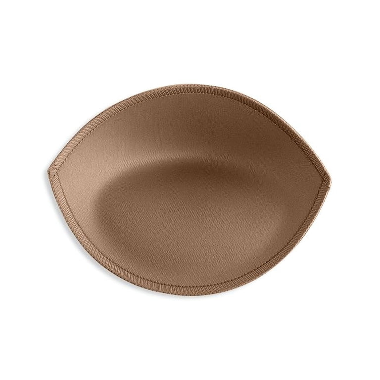 ButtonMode Extra Padded Bra Cups Insert or Sew In for Bridal, Bridesmaid,  Most Dresses, Brown, Extra-Padded Size C, 1 Pair