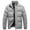 Gray, variant on Men's Casual Solid Color Warm Cotton-padded Jacket (Bread Coat) - Stand-up Collar Thickened Zip Cotton Coat (BRETOWANO), Black, Size L