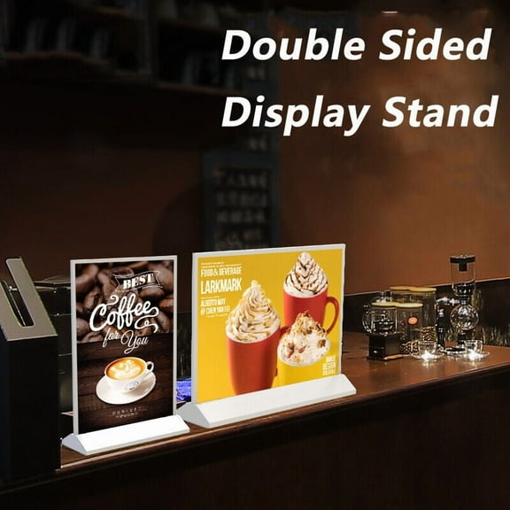 A4 LED Menu Boards Double Sided Menu Display Stand Table Signs Restaurant New