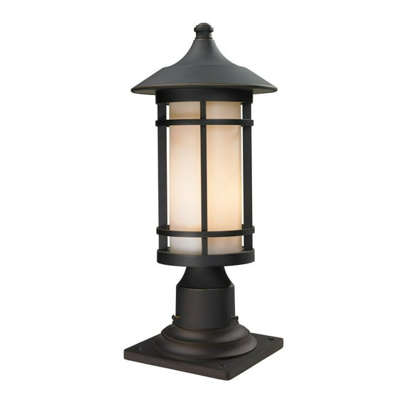 1 Light Outdoor Wall Mount In Art Deco Style 6.63 Inches Wide By 14.63 Inches High Z-Lite 549M-Bk