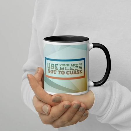 

GloWell Designs - Motivational Quote - Mug with Color Inside - Bless