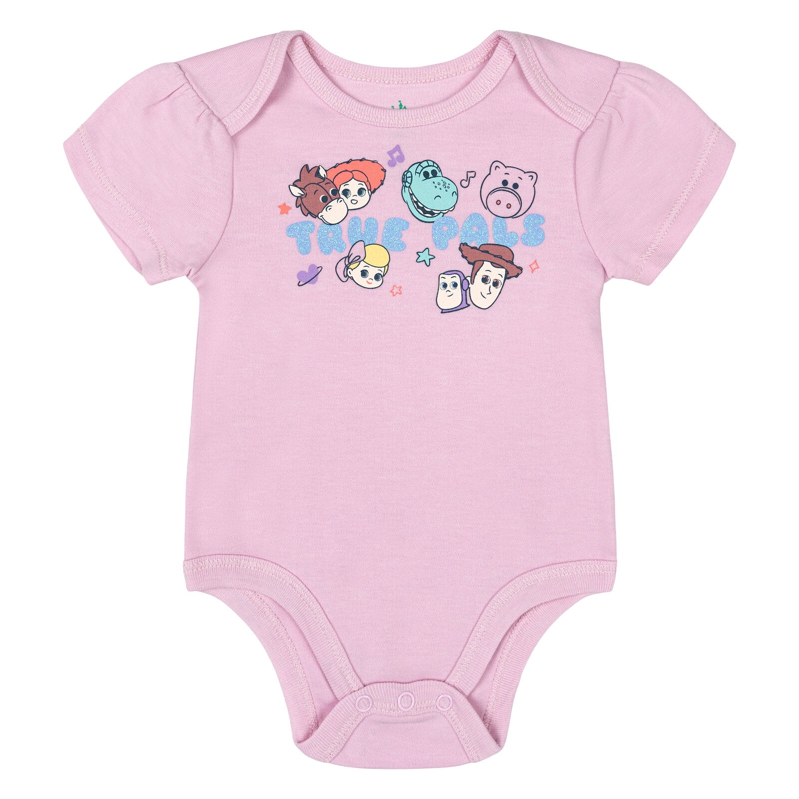 Disney Pixar Woody Buzz Lightyear Lightning McQueen 5 Pack Bodysuits Newborn to Infant
