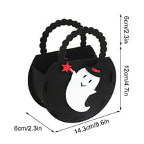 EUDIDV Spooky Candy Tote Halloween Handbag Non-woven Bag Ghost Children's Gift Candy Bag Halloween Props Supplies Jack-O'-Lantern Candy Bags