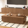 thumbnail image 5 of NessCarsti 51.1" Mid-Century Modern Lift Top Coffee Table, Walnut Rectangular Center Table with Hidden Storage & Drawers, for Living Room, Apartment, Office, 5 of 6