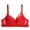Red, variant on QLEICOM Everyday Bras for Women, Women's Comfort Lift Wirefree Bra Yoga Sports Front Closure Extra-Elastic Breathable Lace Trim Bra Underwear Bras No Underwire Black Cup 38/85BCD