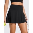 thumbnail image 2 of Falda Deportiva CRZ YOGA Skort de Tenis Cintura Alta UPF 50+ Negra M, 2 of 6