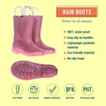 thumbnail image 2 of Pink Glitter Rain Boots, size 1, 2 of 5
